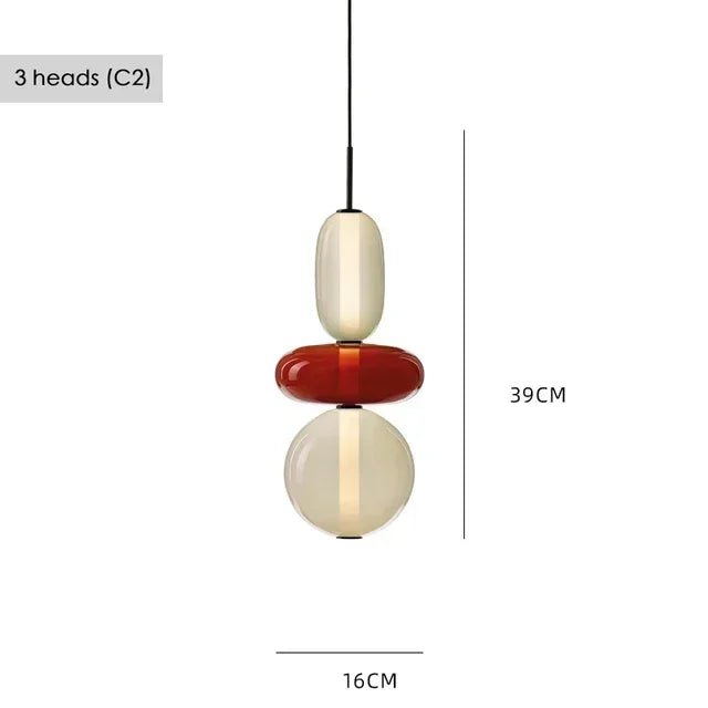 Nordic Colored Glass Pendant Light - Decorbites