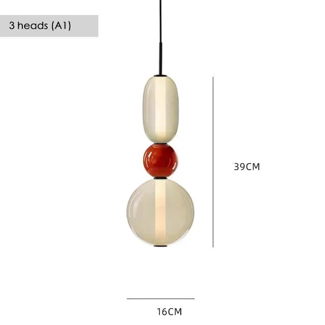 Nordic Colored Glass Pendant Light - Decorbites