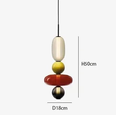Nordic Colored Glass Pendant Light - Decorbites