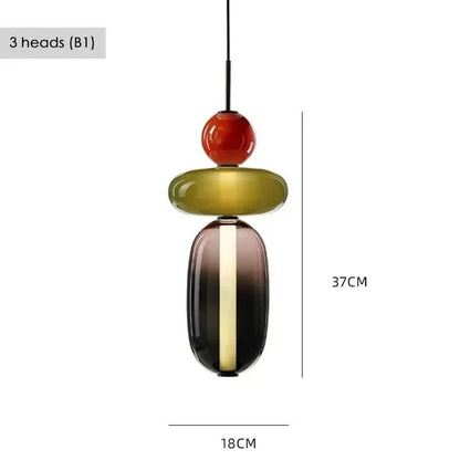 Nordic Colored Glass Pendant Light - Decorbites