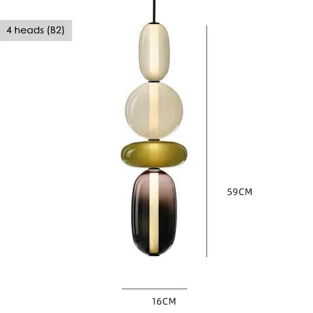 Nordic Colored Glass Pendant Light - Decorbites