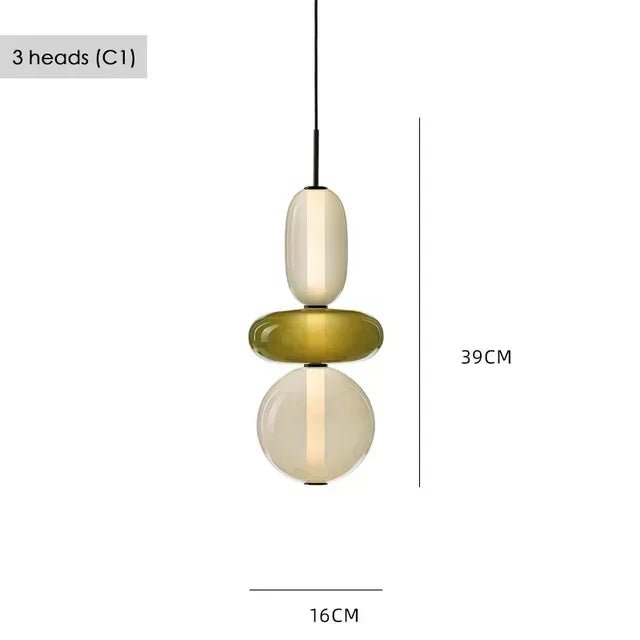 Nordic Colored Glass Pendant Light - Decorbites