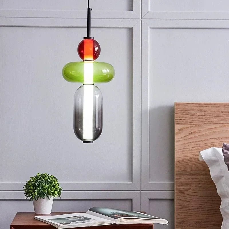 Nordic Colored Glass Pendant Light - Decorbites