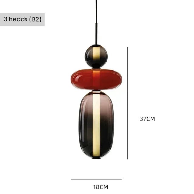 Nordic Colored Glass Pendant Light - Decorbites