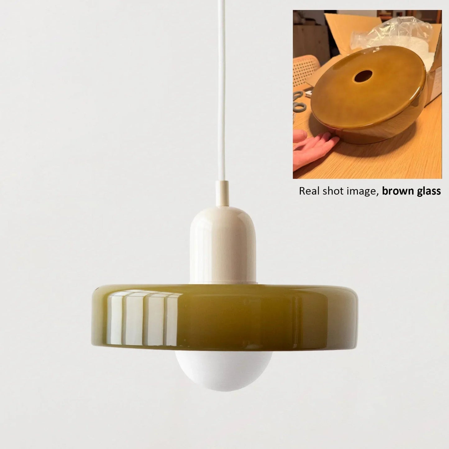 Nordic Colorful Glass Pendant Light 35Cm - Decorbites