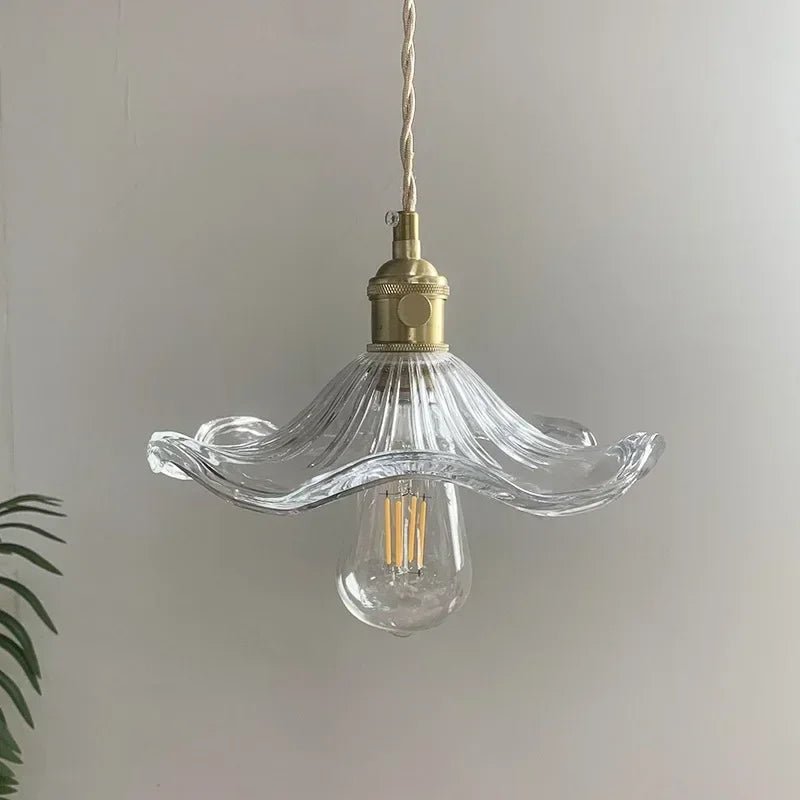 Nordic Colorful Glass Pendant Light With Polished Copper - Decorbites