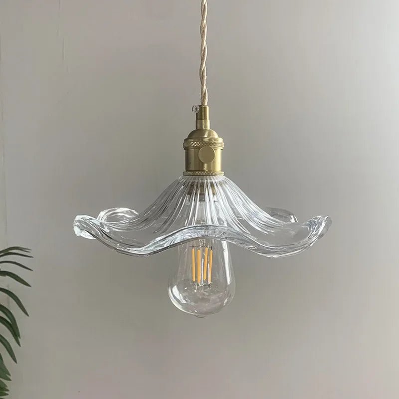 Nordic Colorful Glass Pendant Light With Polished Copper - Decorbites