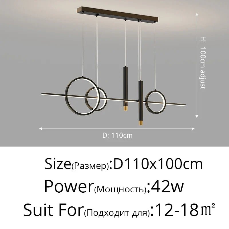 Nordic Contemporary Metal LED Pendant Light - Decorbites