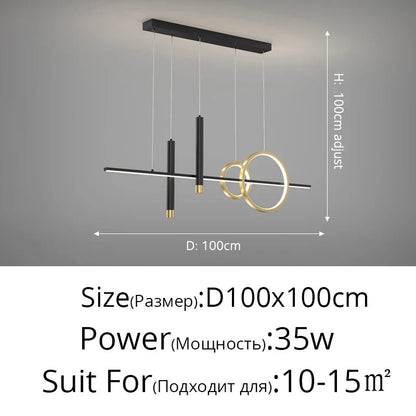 Nordic Contemporary Metal LED Pendant Light - Decorbites