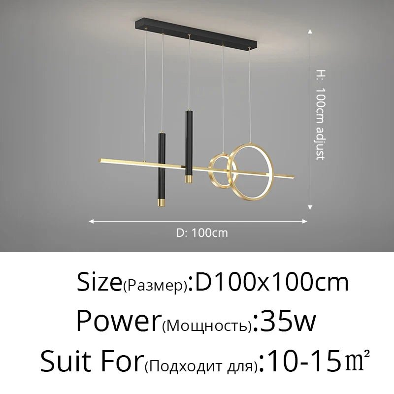 Nordic Contemporary Metal LED Pendant Light - Decorbites