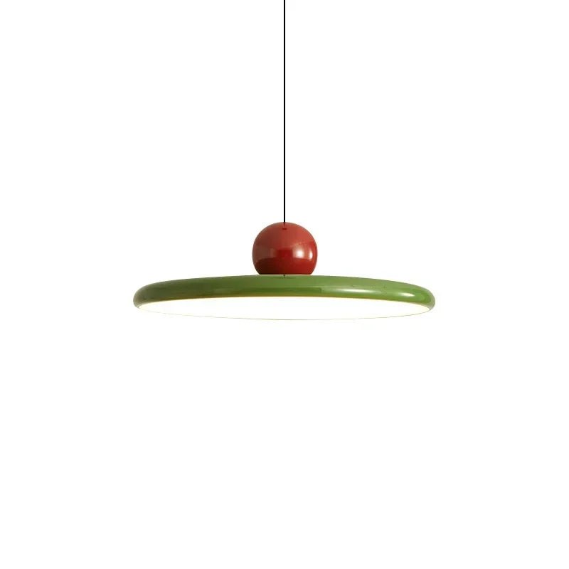 Nordic Cream Flying Saucer Acrylic Pendant Light - Decorbites