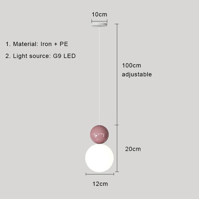 Nordic Cream Metal Pendant Light - Decorbites