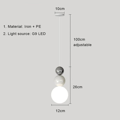 Nordic Cream Metal Pendant Light - Decorbites