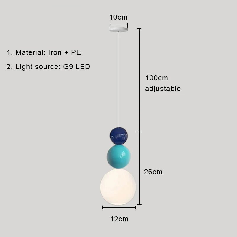 Nordic Cream Metal Pendant Light - Decorbites
