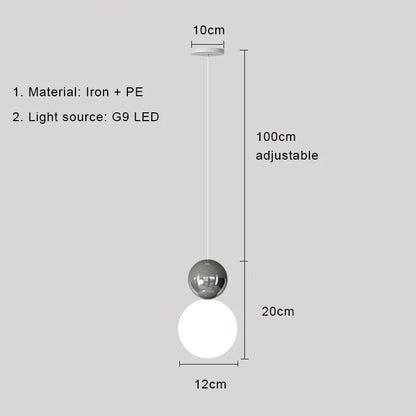 Nordic Cream Metal Pendant Light - Decorbites