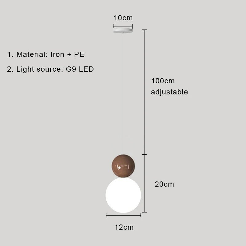 Nordic Cream Metal Pendant Light - Decorbites