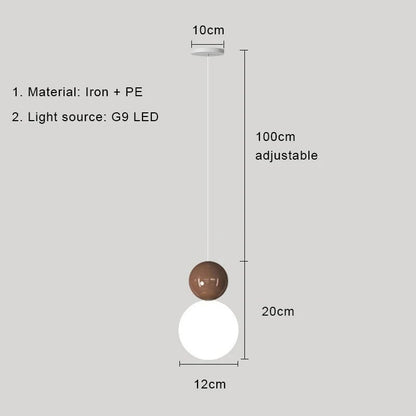 Nordic Cream Metal Pendant Light - Decorbites