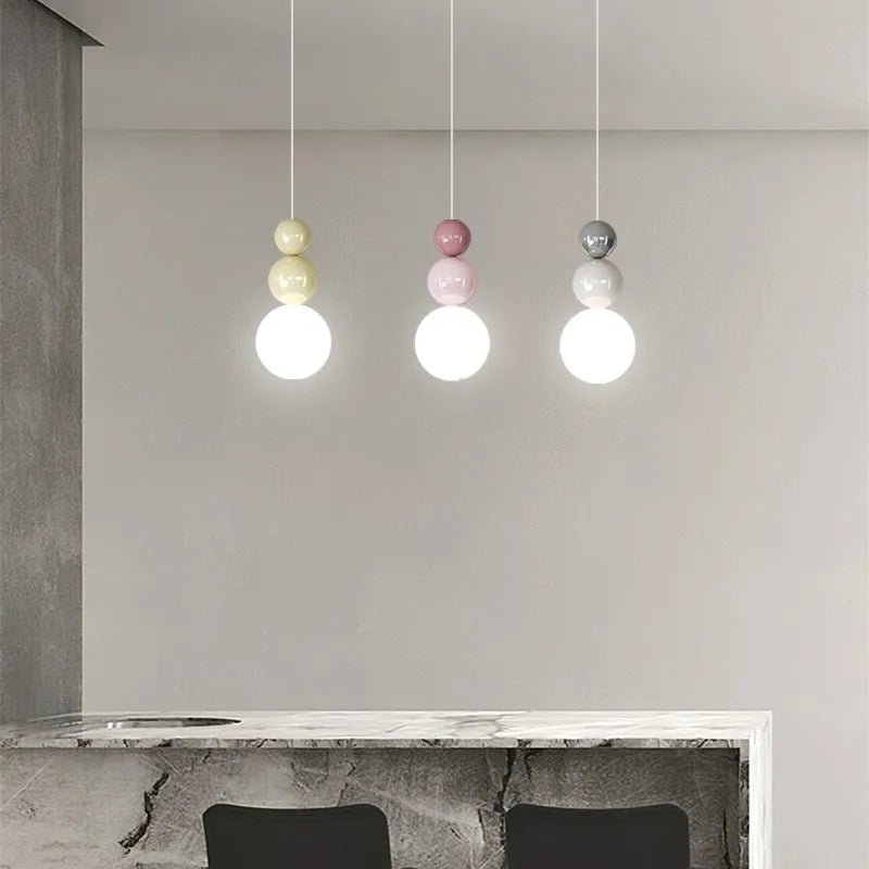 Nordic Cream Metal Pendant Light - Decorbites