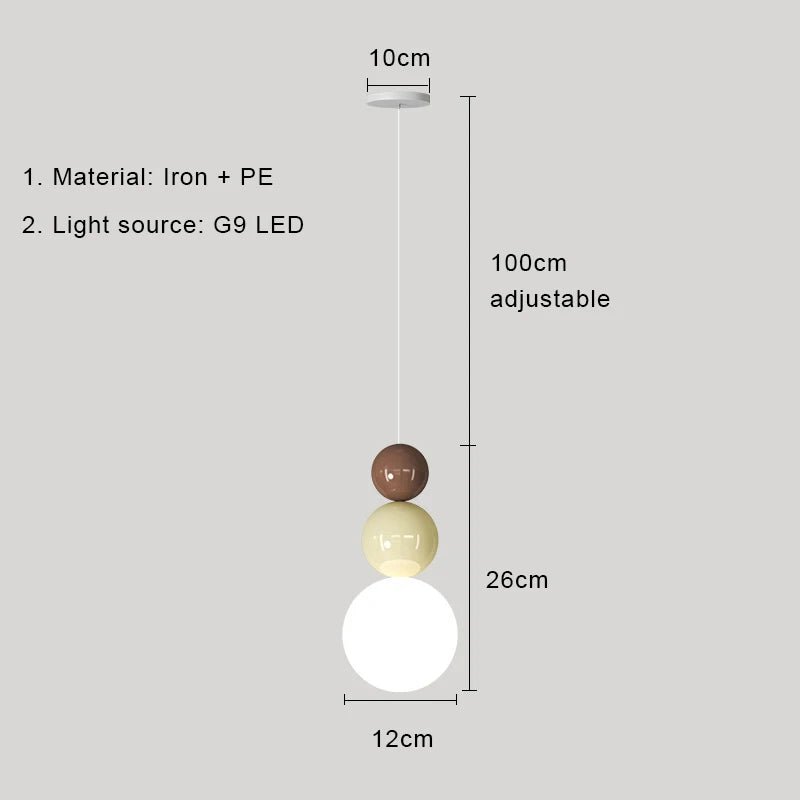 Nordic Cream Metal Pendant Light - Decorbites