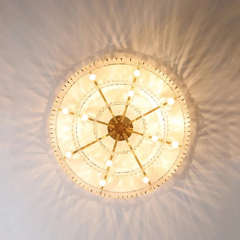 Nordic Crystal Pendant Light in Black or Gold - Decorbites
