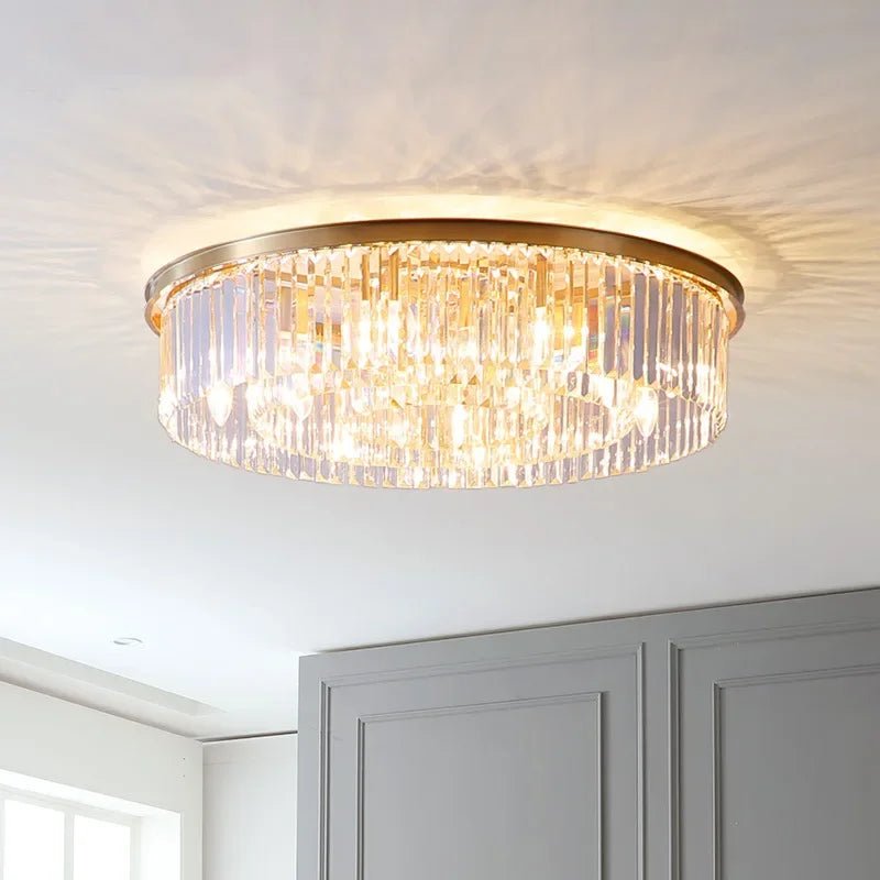 Nordic Crystal Pendant Light in Black or Gold - Decorbites
