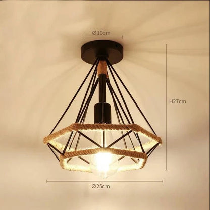 Nordic Diamond Metal Pendant Light in Stainless Steel - Decorbites