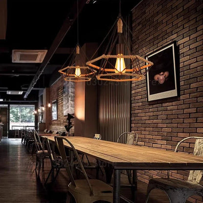 Nordic Diamond Metal Pendant Light in Stainless Steel - Decorbites