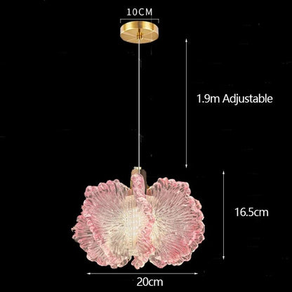 Nordic French Cream Acrylic Flower Pendant Light - Decorbites