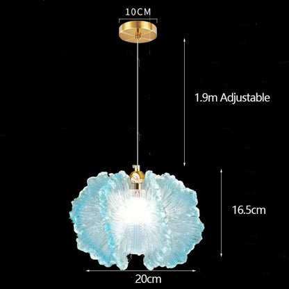 Nordic French Cream Acrylic Flower Pendant Light - Decorbites