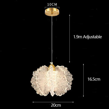 Nordic French Cream Acrylic Flower Pendant Light - Decorbites