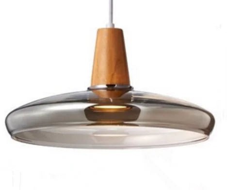 Nordic Glass and Wood Pendant Light - Decorbites