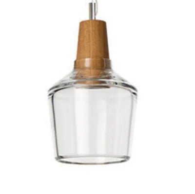 Nordic Glass and Wood Pendant Light - Decorbites
