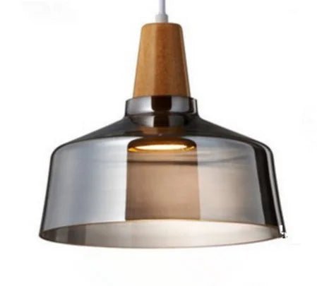 Nordic Glass and Wood Pendant Light - Decorbites