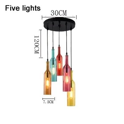 Nordic Glass Beer Bottle Pendant Light - Decorbites
