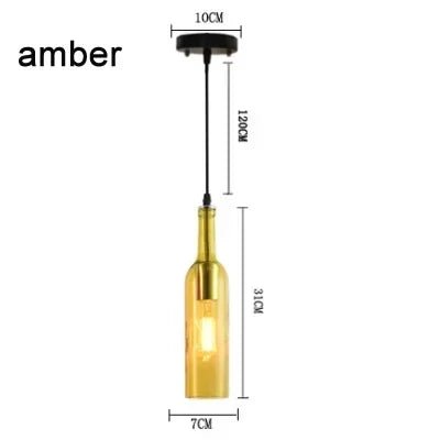 Nordic Glass Beer Bottle Pendant Light - Decorbites
