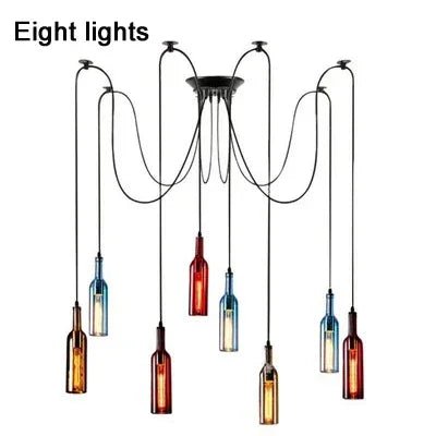 Nordic Glass Beer Bottle Pendant Light - Decorbites