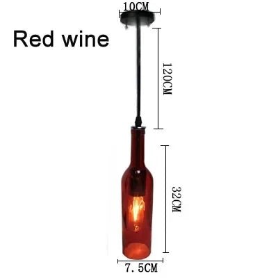 Nordic Glass Beer Bottle Pendant Light - Decorbites