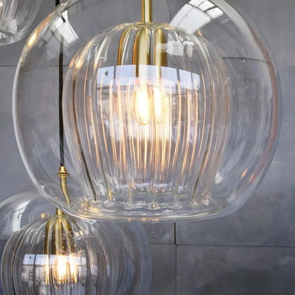Nordic Glass Pendant Light in Amber or Clear - Decorbites