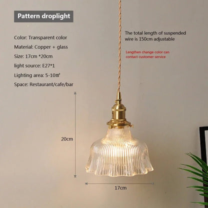 Nordic Glass Pendant Light in Brown and Polished Chrome - Decorbites