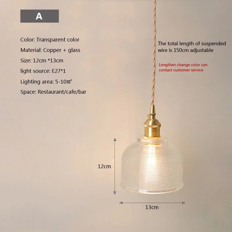 Nordic Glass Pendant Light in Brown and Polished Chrome - Decorbites