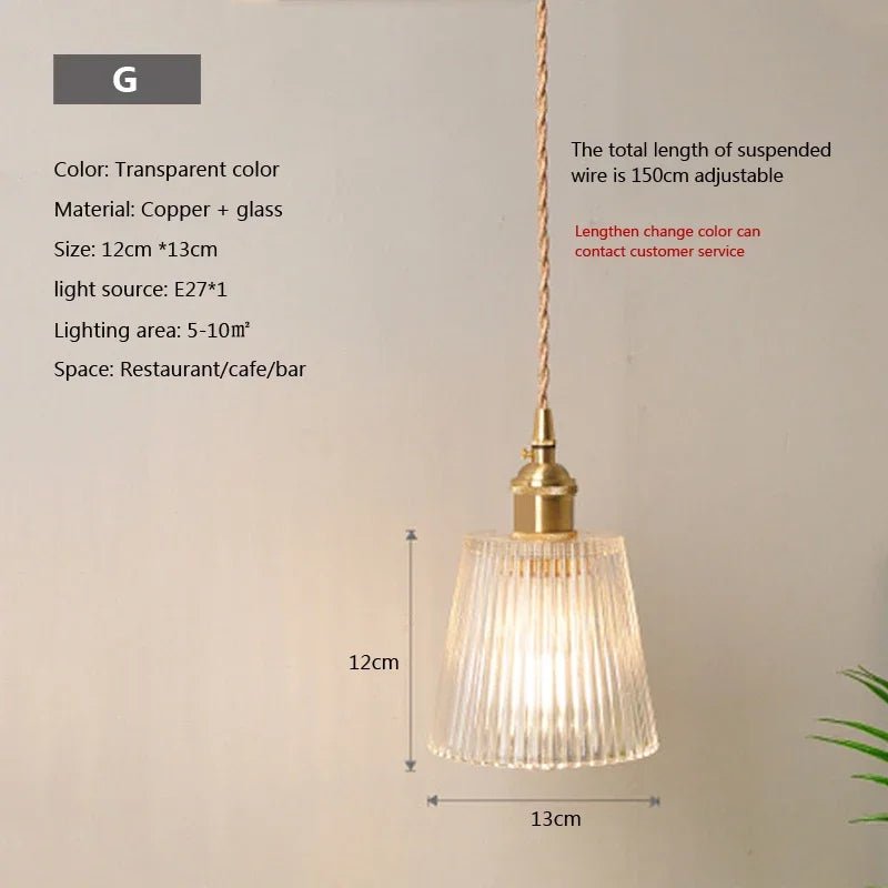 Nordic Glass Pendant Light in Brown and Polished Chrome - Decorbites