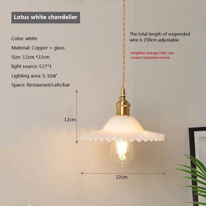 Nordic Glass Pendant Light in Brown and Polished Chrome - Decorbites