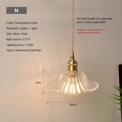 Nordic Glass Pendant Light in Brown and Polished Chrome - Decorbites