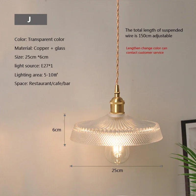 Nordic Glass Pendant Light in Brown and Polished Chrome - Decorbites