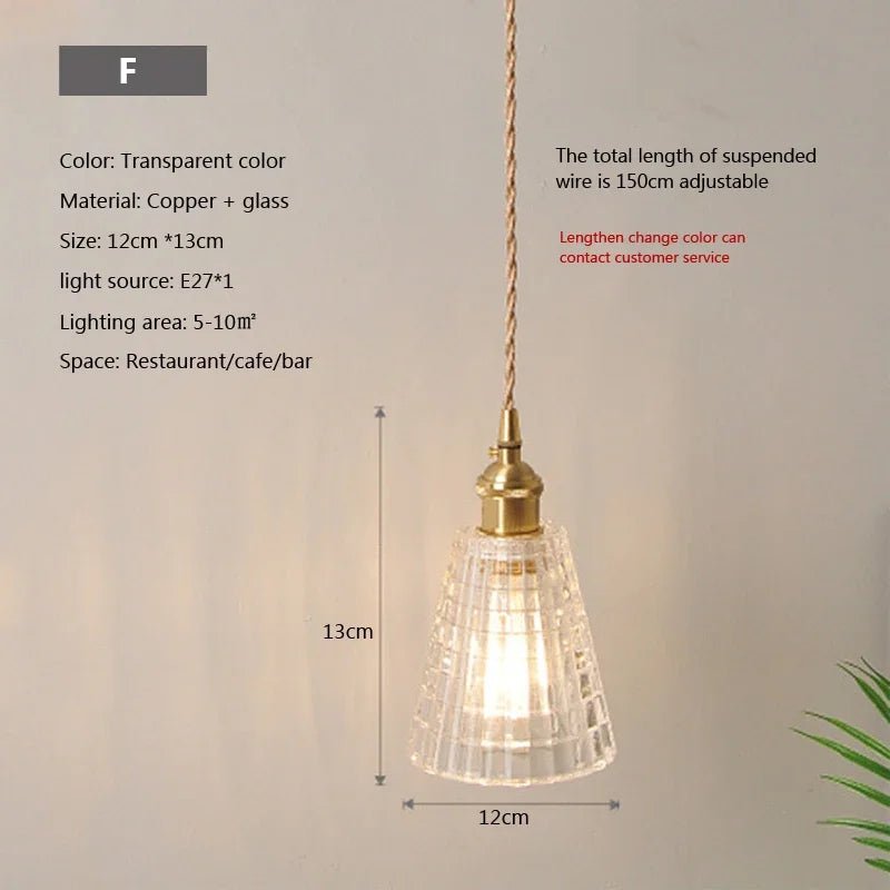 Nordic Glass Pendant Light in Brown and Polished Chrome - Decorbites