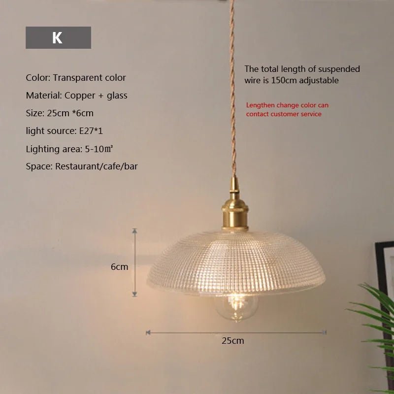 Nordic Glass Pendant Light in Brown and Polished Chrome - Decorbites