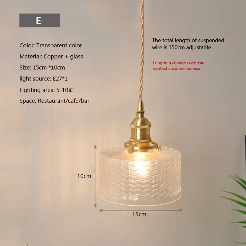 Nordic Glass Pendant Light in Brown and Polished Chrome - Decorbites