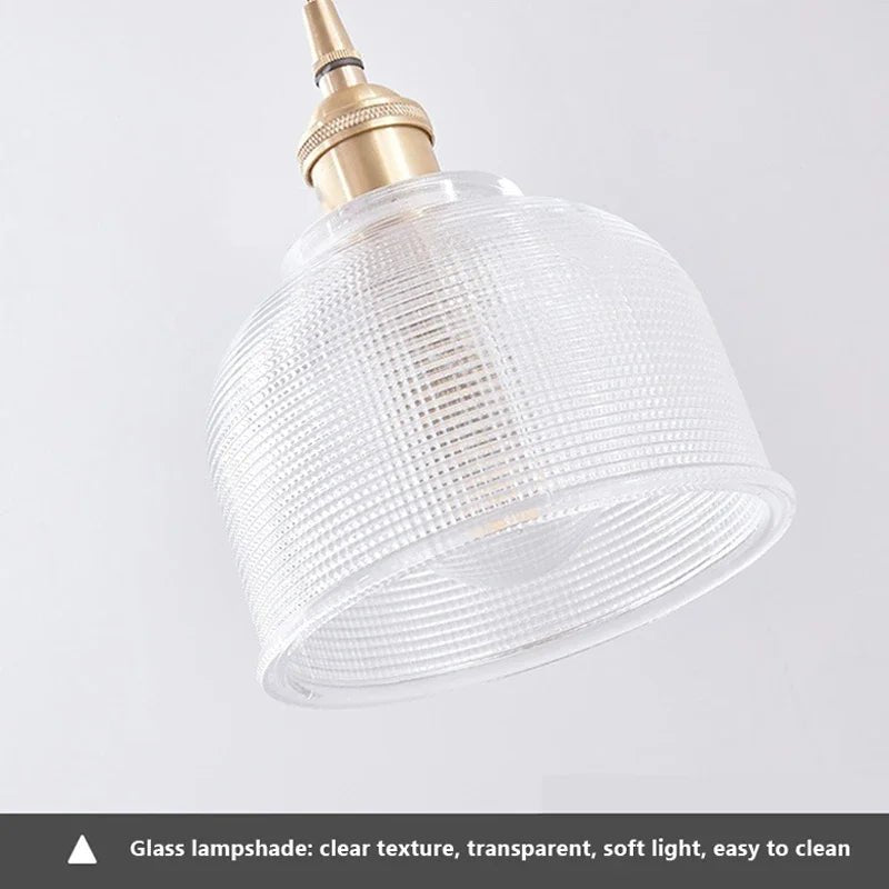 Nordic Glass Pendant Light in Brown and Polished Chrome - Decorbites