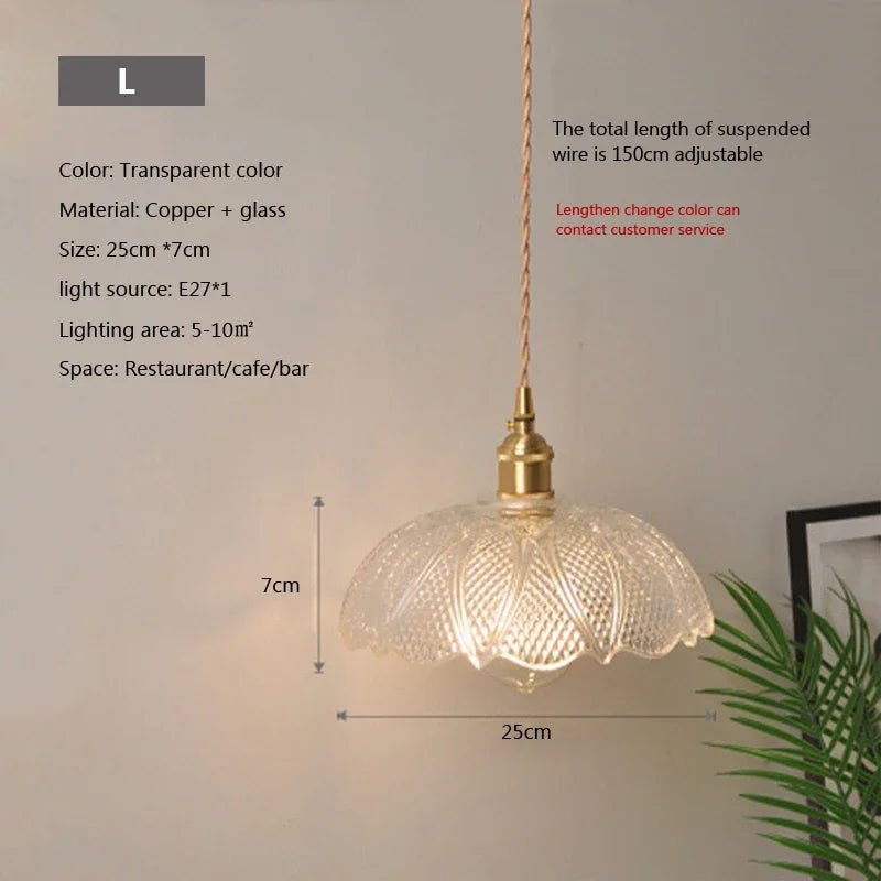Nordic Glass Pendant Light in Brown and Polished Chrome - Decorbites