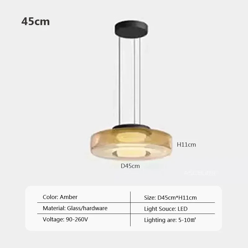 Nordic Glass Pendant Light in Green or Gray - Decorbites